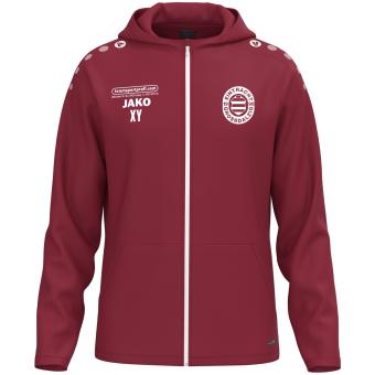 Kapuzenjacke - Bordeauxrot 